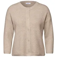 Cecil Damen B253926 Kurzer Cardigan, Desert Beige Melange, L