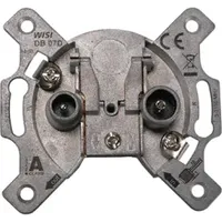 Wisi Universal Antennendose, 2-Loch Durchgangsdose 14 dB 07 D