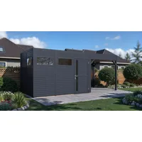 BERTILO Cubus 3 Lounge 558x234cm anthrazit