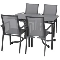 Siena Garden Velia Set 5-tlg. Grau