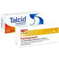 Apo-discounter.de Talcid bei Sodbrennen + Pantoprazol Eris 20 mg