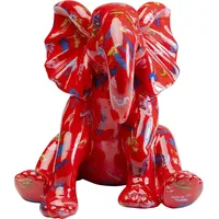 Kare Design Deko Figur Elephant Dots Rot 18cm