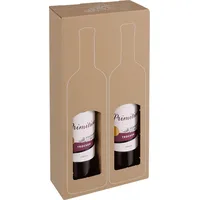 ColomPac® 10 ColomPac® Flaschenkartons für 2 Flaschen 9,3 x