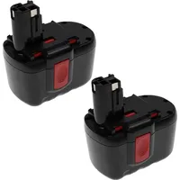 EXTENSILO 2x Akku Ersatz für Bosch 2607335268, 2607335279, 2607335280,