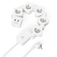 Hama Steckdosenleiste, 5-fach USB-A 12W, flexibel, Schalter, 1,4 m,
