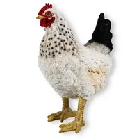 Colourliving Gartendeko Huhn Figur Weiß 35cm stehend Deko Hühner