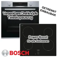 Bosch Herdset EcoClean Auszug + Induktionskochfeld Booster 60cm