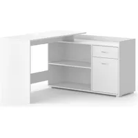 Vicco Eckschreibtisch Noira, 135 x 77 cm mit Schublade,
