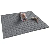 SanoSoft Krabbeldecke Grau, 120x120cm
