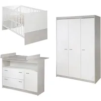 Roba Babyzimmer-Set, weiß Holzwerkstoff, 78x80x142 cm, Babymöbel, Babyzimmer-Sets