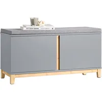 SoBuy Schuhbank 90 x 46 x 34 cm hellgrau