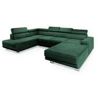 Masseno Wohnlandschaft grün , Maße cm, Wohnzimmer, Sofas ,