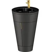 Duravit Starck 1,c-bonded Set S19515O34580010 Griff Gold, Keramik Schwarz
