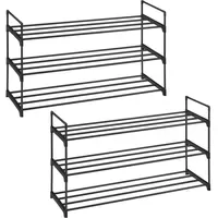 Songmics Schuhregal 92 x 54 x 30 cm schwarz