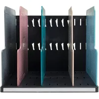 Exacompta MODULOTOP Sorter mit 5 Trennplatten Skandi Farben sortiert