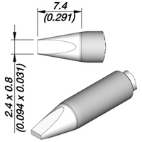 Jbc Lötspitze Serie C245E, C245158E/1,2 x 0,4 mm, Meißelform