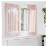 VidaXL - Voile Vorhänge mit Schlaufen 2 Stk. Rosa