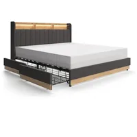VitaliSpa Polsterbett Nura, 180x200 cm mit 4 Schubladen