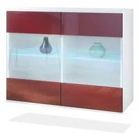 Vladon Kommode, Bordeaux, Holzwerkstoff, 92.5x73.5x35 cm, Wohnzimmer, Kommoden &