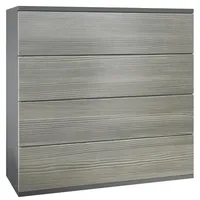 Vladon Kommode Pavos V3 (Sideboard hängend, mit 4 Schubladen),
