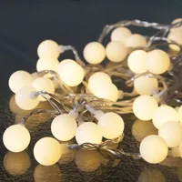 MARELIDA LED Lichterkette BERRY 20 warmweiße, opale LED -