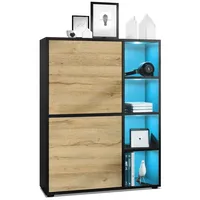 Vladon Highboard Cuba (Anrichte mit 2 Türen, und 4