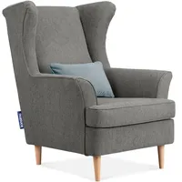 Konsimo Ohrensessel Stralis Webstoff 82 x 108 x 80