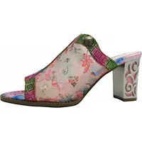 LAURA VITA Pantoletten Leder/Textil - rosa, 37