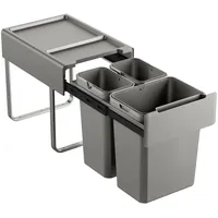 Svita EMCombo40 Einbaumülleimer 40L (2x10L+20L) 3 Fächer Mülltrennsystem