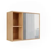 Vicco Badspiegelschrank Lucie, Bambus, 54 x 44.5 cm mit