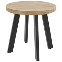 SAM Outillage Esszimmertisch rund 90 cm Akazienholz naturfarben schwarz