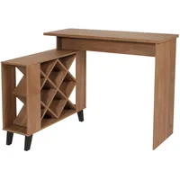 MCW Bartisch MCW-M45, Stehtisch Thekentisch Weinregal Weinschrank, Staufächer 93x120x98cm,