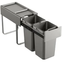 Svita EM2x14 Einbaumülleimer 28L (2x14L) 2 Fächer mit Deckel