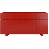 Skandica Sideboard, rot , Maße cm, B: 168,9 H: