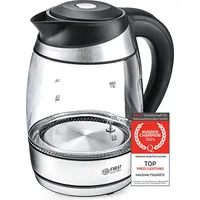 First Austria TZS First Austria Edelstahl Glaswasserkocher 1,8L, 2200W,