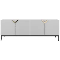 Visby Sideboard, weiß , Maße cm, B: 201,5 H: