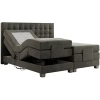 MKS Meble Motor Boxspringbett mit Bettkasten ¦ grau ¦