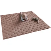SanoSoft Krabbeldecke, Cappuccino, Textil, Füllung: Vlies, Quadratisch, 120x120 cm,