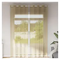 VidaXL Voile Vorhänge mit Ösen 2 Stk. Sandfarbe Vidaxl