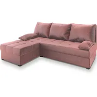 Masseno Ecksofa mit Schlaffunktion Rita , rosa/pink , Maße