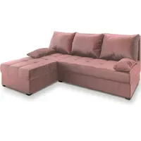 Masseno Ecksofa mit Schlaffunktion Rita ¦ rosa/pink ¦ Maße