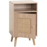 MCW Nachttisch MCW-M39, Nachtschrank Kaffeetisch Beistelltisch, Staufächer, Kubu Rattan