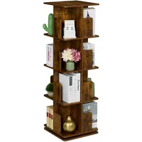 Relaxdays Bücherregal 39 x 39 x 125,5 cm Braun