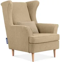 Konsimo Ohrensessel Stralis Webstoff 82 x 108 x 80