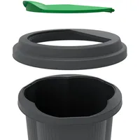 Exacompta Abfalleimer Tri Bin EcoBlack - Schwarz