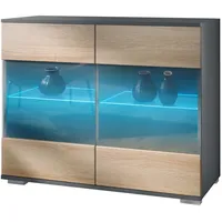 Vladon Kommode Bari V3 (Moderner Küchenschrank, mit 2 großen