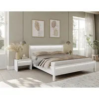 Home Affaire Massivholzbett HOME AFFAIRE "Moivre", weiß, B:169cm H:97cm