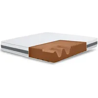 The White Stone Großes Einzelbett Matratze 130x210 Basic, Antibakteriell,