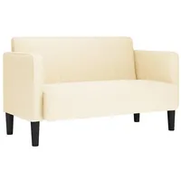 VidaXL Zweisitzer-Sofa Creme 109 cm Cordstoff, Zweiersofa, Sofa, gepolstertes