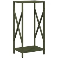 VidaXL Brennholzregal Olivgrün 34x25x70 cm Kaltgewalzter Stahl
